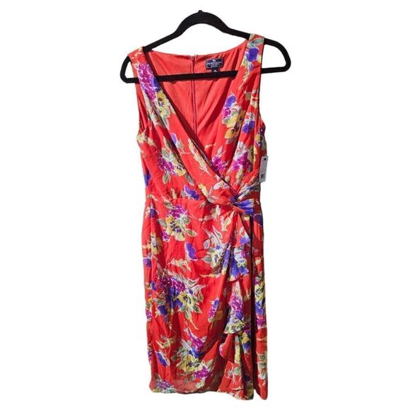 AMERICAN LIVING Floral Wrap Dress NWT - Size 10 - Picture 1 of 9